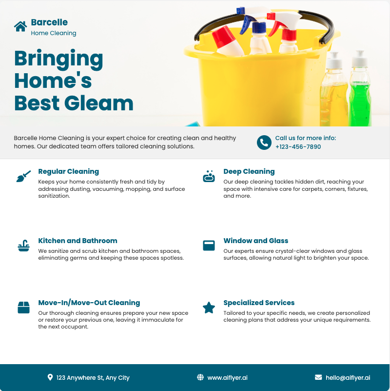 🏡 Home Cleaning Flyer