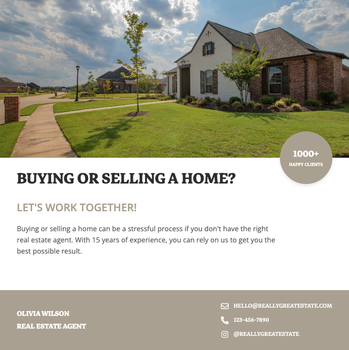 🏠 Real Estate Flyer