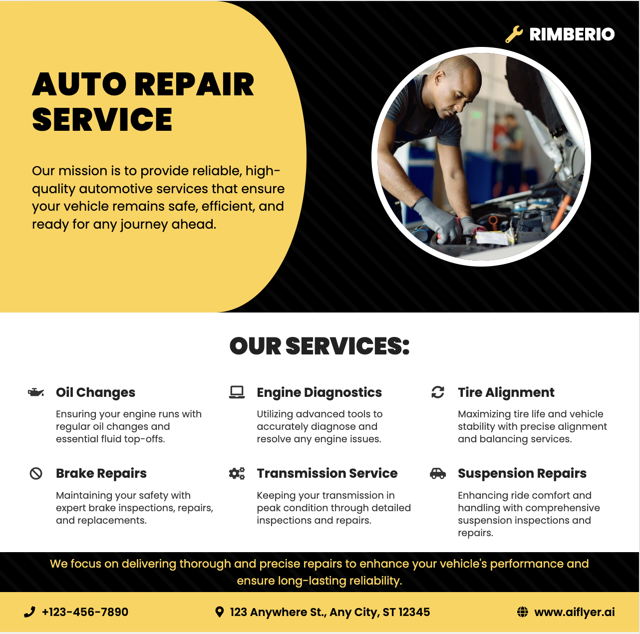 🚗 Auto Repair Flyer