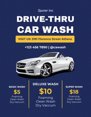 🚗 Car Wash Flyer