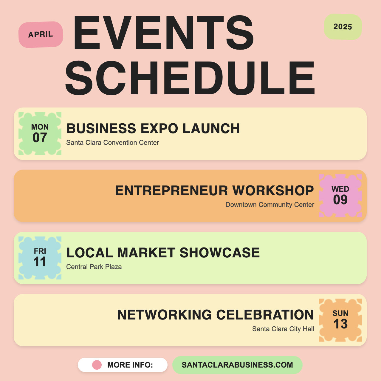 📅 Community Calendar Flyer