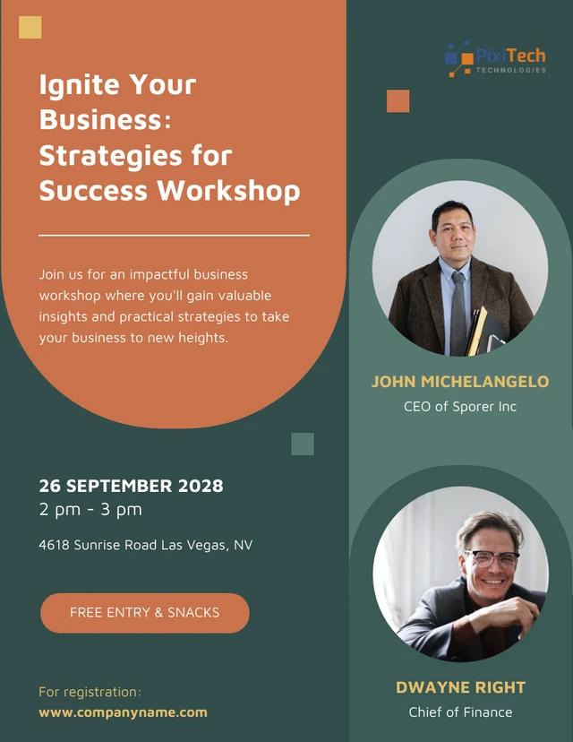 📊 Financial Seminar Flyer